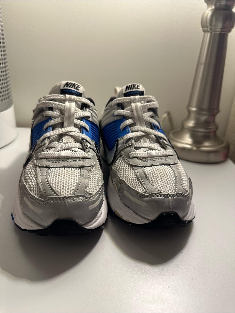 Nike Kids Gray, Blue and Black Retro-Style Sneakers